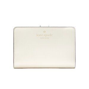 New Kate Spade Schuyler Medium Compact Bifold Wallet Meringue
